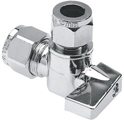 Bonfix Hoekkogelstopkraan Verchroomde knop bediening 10x10mm