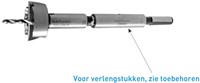Rotec Cilinderkopborenset 15, 20, 22, 25, 30, 35, 40, 45 & 50mm 17-Delig WaveCutter (1 Set)-2