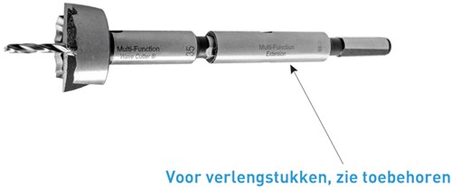 Rotec Cilinderkopborenset 15, 20, 22, 25, 30, 35, 40, 45 & 50mm 17-Delig WaveCutter (1 Set)-2