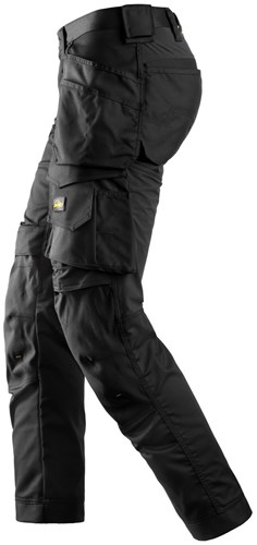 Snickers 6241 AllroundWork Stretch Werkbroek met Holsterpockets Zwart-Zwart 050-3