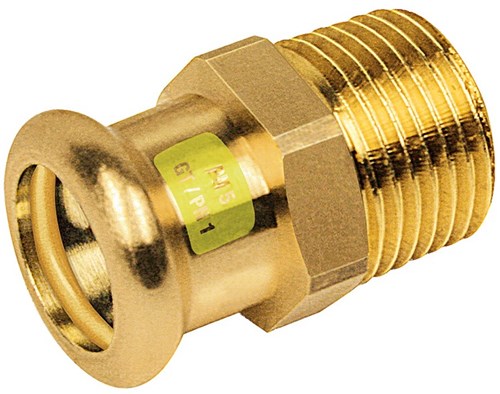 Bonfix Perskoppeling Koper Gas Puntstuk 1/2"x14mm