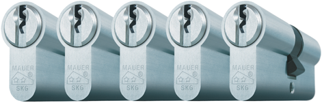 Mauer S Profielcilinder 31/31mm SKG** Gelijksluitend (5 Stuks)