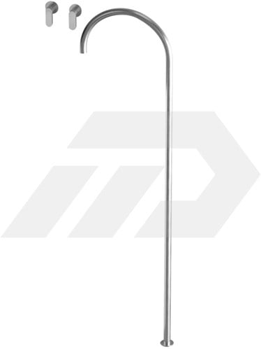 Cocoon John Pawson JP 36 Vloergemonteerde Wastafeluitloop Brushed Inox