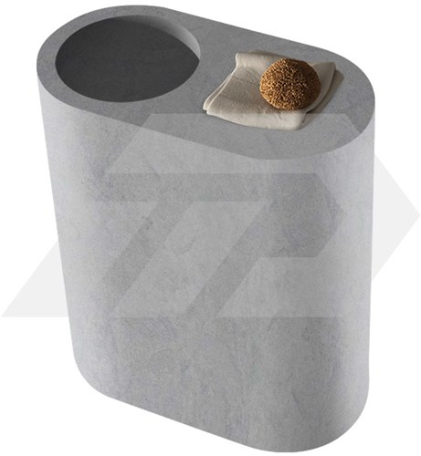 Cocoon John Pawson JP Column Vrijstaande Natuurstenen Wastafel Natural Grey (Showmodel)