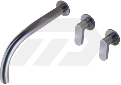 Cocoon John Pawson SET02.0 Wandmengkraan met uitloop Brushed Inox