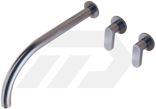 Cocoon John Pawson JP SET02.1 Wandmengkraan met uitloop Brushed Inox