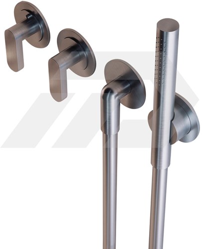 Cocoon John Pawson JP Set23 THERM.1 Thermostatische Handdouche Set Brushed Inox