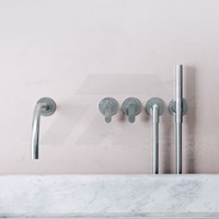 Cocoon John Pawson JP SET24 THERM.1 Thermostatische Badkranen Set Brushed Inox-2