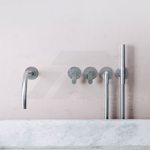 Cocoon John Pawson JP SET24 THERM.1 Thermostatische Badkranen Set Brushed Inox-2