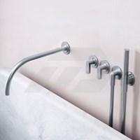 Cocoon John Pawson JP SET24 THERM.1 Thermostatische Badkranen Set Brushed Inox-3