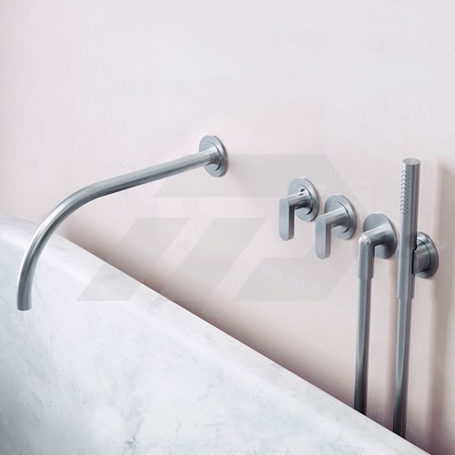 Cocoon John Pawson JP SET24 THERM.1 Thermostatische Badkranen Set Brushed Inox-3