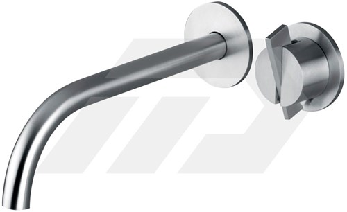 Cocoon Piet Boon PB SET01.2 220mm Wandgemonteerde Wastafelkraan Met Uitloop Brushed Inox