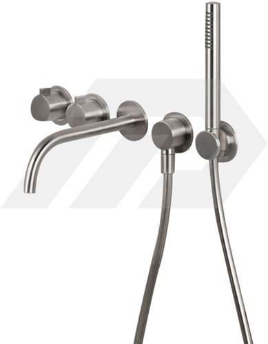 Cocoon Piet Boon PB SET24 THERM Thermostatische Badkranen Set Brushed Inox