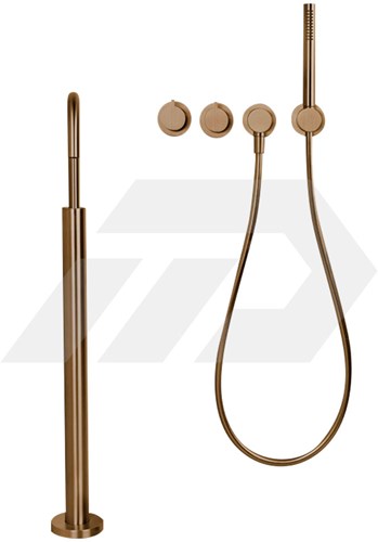 Cocoon Piet Boon PB SET25 THERM Badkranenset Met Vrijstaande Uitloop Copper