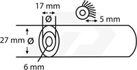 Copenhagen Pro Aflakroller 5mm Vilt 10cm (2 Stuks) -2