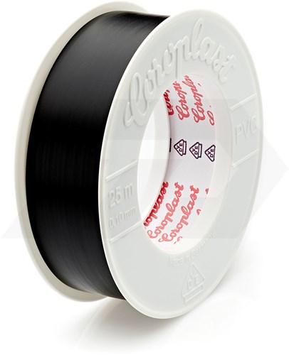 Coroplast 352 Isolatietape 25mm x 10 Mtr. Zwart