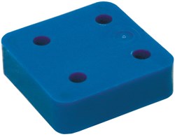 GB Drukplaat 20x70x70mm Blauw Kunststof