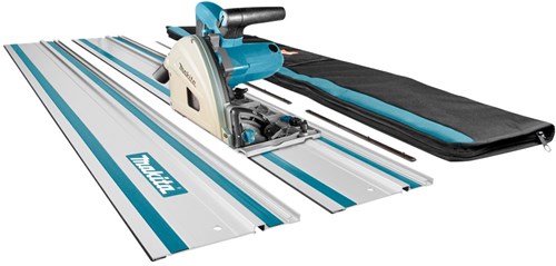 Makita SP6000J1X2 230 V Invalcirkelzaag 165mm Met 2xGeleiderail, Koppelstrips & Tas (Mbox)