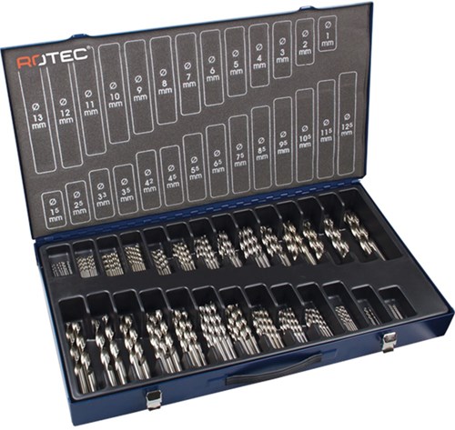 Rotec Metaalborenset 1-13mm HSS-G 202-Delig