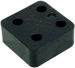 GB Drukplaat 30x70x70mm Zwart Kunststof