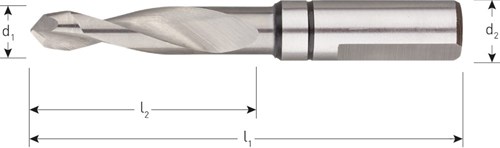 Rotec Drevelboor 5x70,5mm Rechtsdraaiend Doorlopend VHM-2