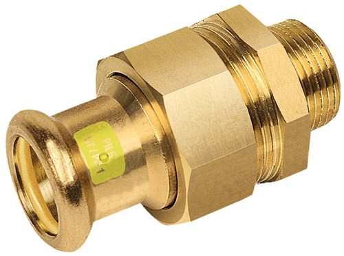 Bonfix Perskoppeling Koper Gas 3-Dlg koppeling 1 1/2"x42mm