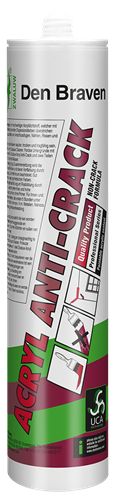 Den Braven Acryl Anti-Crack Acrylaatkit Wit (310ml)