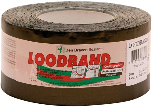 Den Braven Loodband 75mm x 10 Mtr.