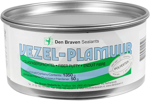Den Braven Vezel-Plamuur Met Verharder (1400 Gram)