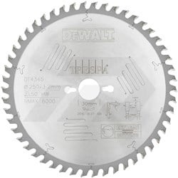 Dewalt 250x30x50T Cirkelzaagblad Geschikt Voor Trespa (1 Stuks)