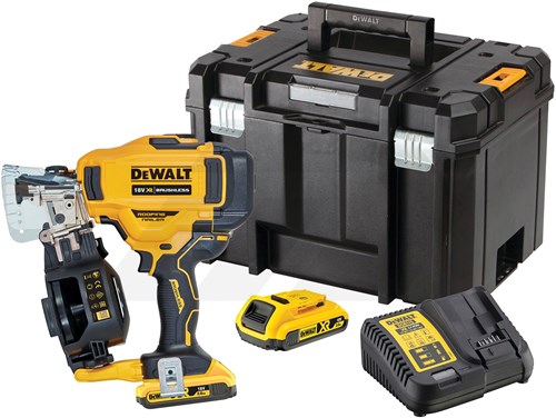 Dewalt DCN45RNDS 18V XR Roofing Rolspijkertacker (2x2,0Ah, TSTAK)