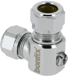 Bonfix Hoekkogelstopkraan Schroevendraaier bediening 10x10mm