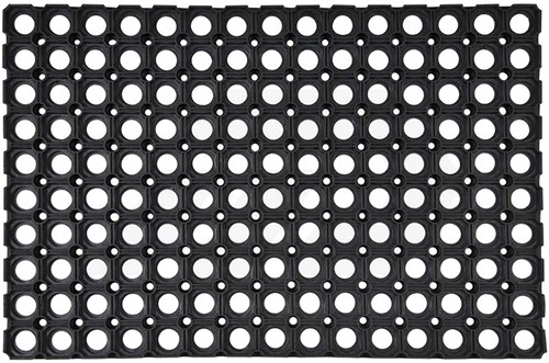 Hamat 350 Domino Rubber Deurmat 50x80 Zwart