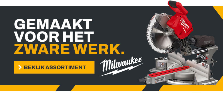 milwaukee, afkortzaag, machine, zware werk