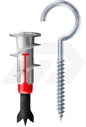 Fischer Duoblade Gipsplaatplug Met Schroefhaak (6 Stuks)