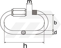 DX 200-04E Noodschakel 4mm Verzinkt (1 Stuks)-3