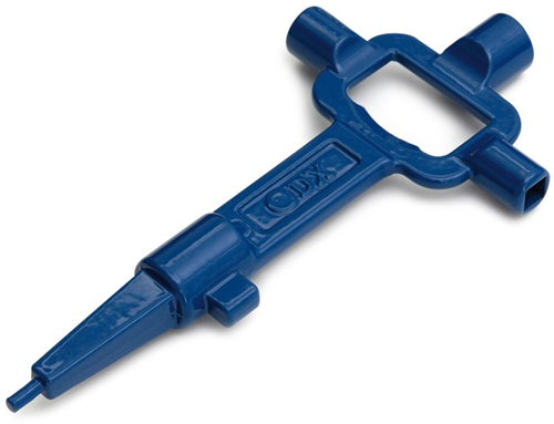 DX Bouwsleutel Zamac Blauw metaal
