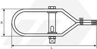 DX Draadspanner Nr. 2 90mm Thermisch Verzinkt-2