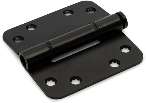 DX 6710.154 89x89mm Glijlagerscharnier Ronde Hoek Zwart