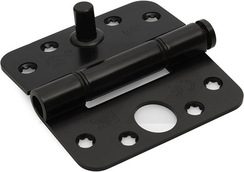 DX 6712.154 89x89mm Glijlagerscharnier Ronde Hoek Zwart SKG
