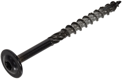 Dynaplus Tellerkopschroeven 8.0x200/80mm Verzinkt Met Zwarte Kop TX40 (25 stuks)