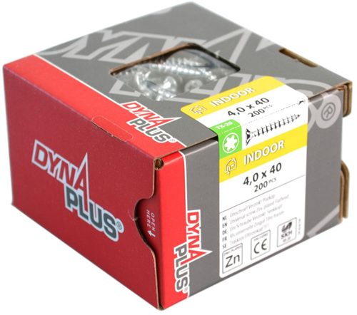 Dynaplus Spaanplaatschroeven 3.5x50/30mm Verzinkt TX15 (200 Stuks)-2