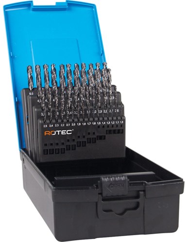 Rotec Metaalborenset 1-5,9mm HSS-G 50 Delig Gold-Line