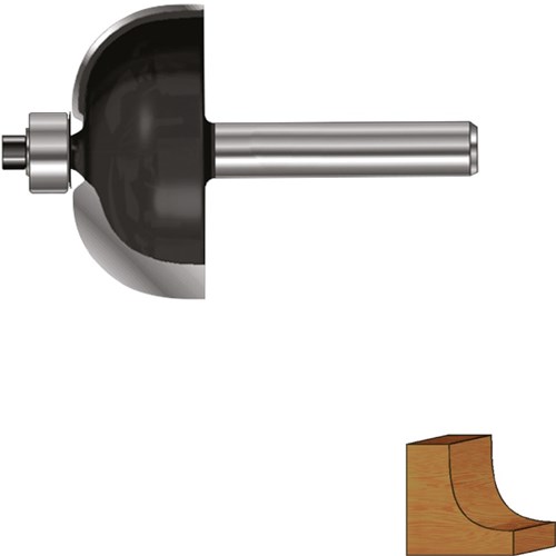 Rotec Holprofielfrees 25,4mm R22,2 12mm Gold-Line