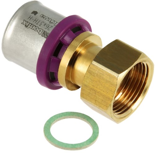 Bonfix Alu-pers 2-delige koppeling 3/4"x26mm