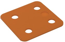 GB Drukplaat 2x70x70mm Oranje Kunststof