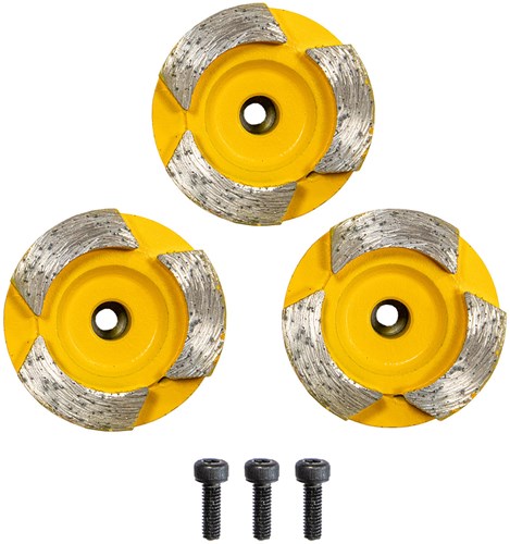 Eibenstock Diamantslijpschijvenset Ø44mm Deklvloer/Anhydriet (3 Stuks)
