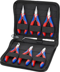KNIPEX 00 20 16 Etui met elektronicatangen - 7-delig