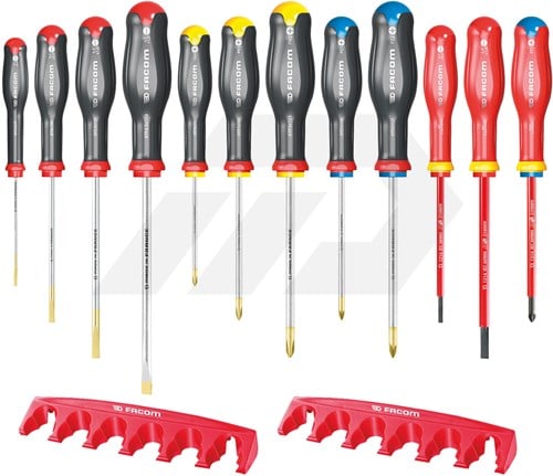 Facom AT.J12R1PB Protwist 12-Delige Schroevendraaierset Met Houder