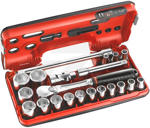Facom SL.DBOX1PB 21-Delige Doppenset 1/2" Met Ratel
